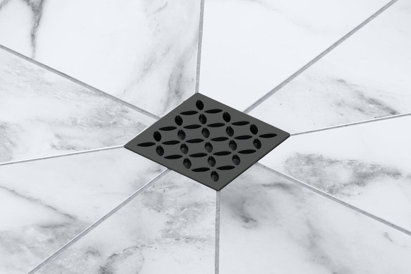 Schluter Systems Kerdi Drain Kit with Horizontal PVC Flange 2" + Corners (KDH2 FLK PVC)