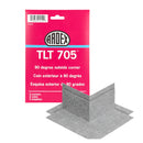 Ardex TLT 705 Modified Polyethylene Preformed Shower Waterproofing Membrane Outside Corners, 5 Mil Thick, With a Non-woven Polypropylene, 90 Degree, for Ceramic Tile Flooring Underlayment