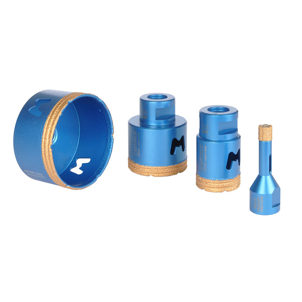 Montolit Mondrillo Gold - High-Quality Dry Diamond Core Bit for Fast Drilling Through Porcelain, Ceramic, and Natural Stone, Fits Standard Angle Grinders