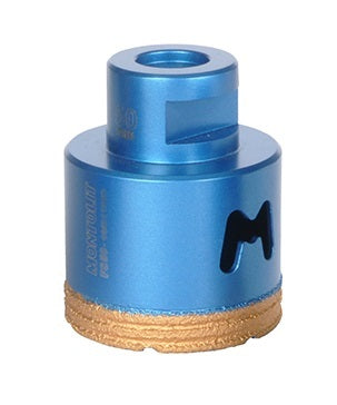 Montolit Mondrillo Gold - High-Quality Dry Diamond Core Bit for Fast Drilling Through Porcelain, Ceramic, and Natural Stone, Fits Standard Angle Grinders