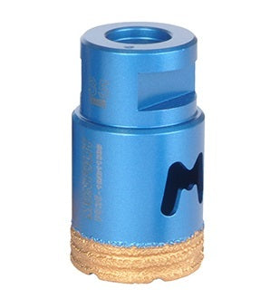 Montolit Mondrillo Gold - High-Quality Dry Diamond Core Bit for Fast Drilling Through Porcelain, Ceramic, and Natural Stone, Fits Standard Angle Grinders