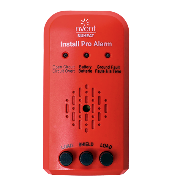 Nuheat Install Pro Alarm - Electrical Radiant Floor Heating Fault Indicator AC0200, Hot, Neutral and Ground Heating Cable (Wire) Monitoring, Powerful 93 dB Alarm, 9 Volt Battery Included