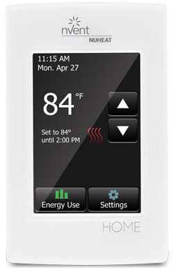 Chemelex Nuheat Underfloor Electric Radiant Floor Heating Kit with 120/240V Floor Cable and nVent AC0056 Home Programmable Thermostat