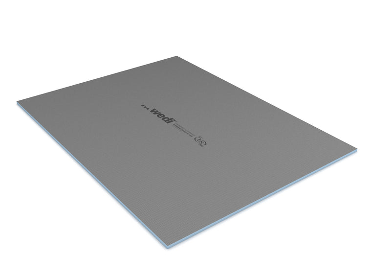Wedi US2000008 Fundo Primo 36 In x 72 In Shower Kit, Waterproof Board Installation System with Offset Square Drain Grate Assembly, Prefabricated Sloped Shower Base (Shower Tray) and Lean Shower Curb