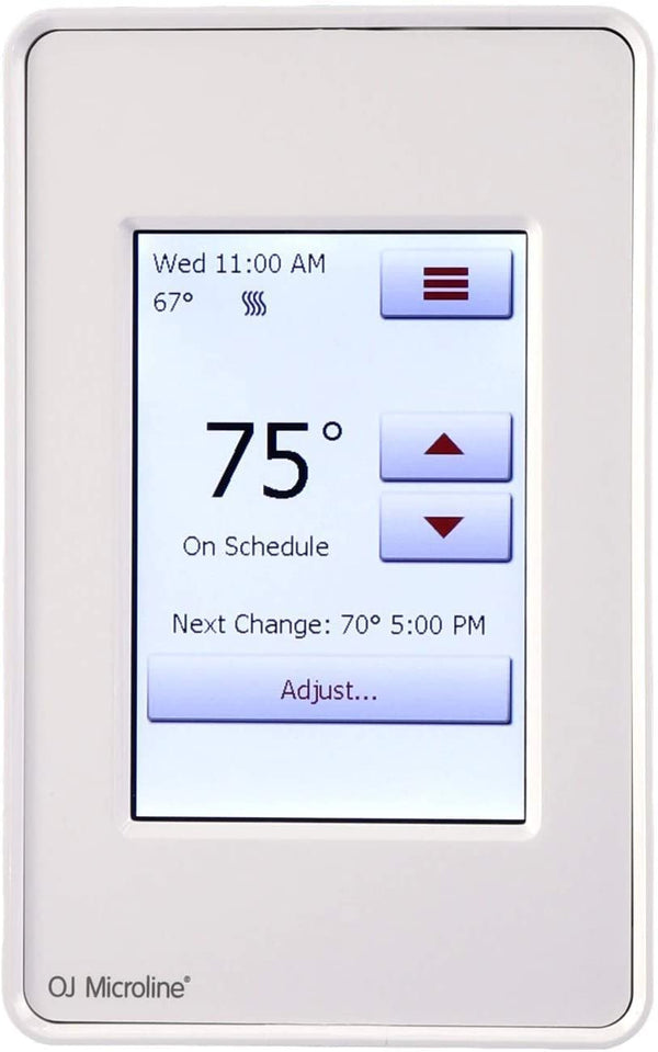 OJ Microline Thermostat de chauffage au sol radiant écran tactile programmable UDG4-4999 