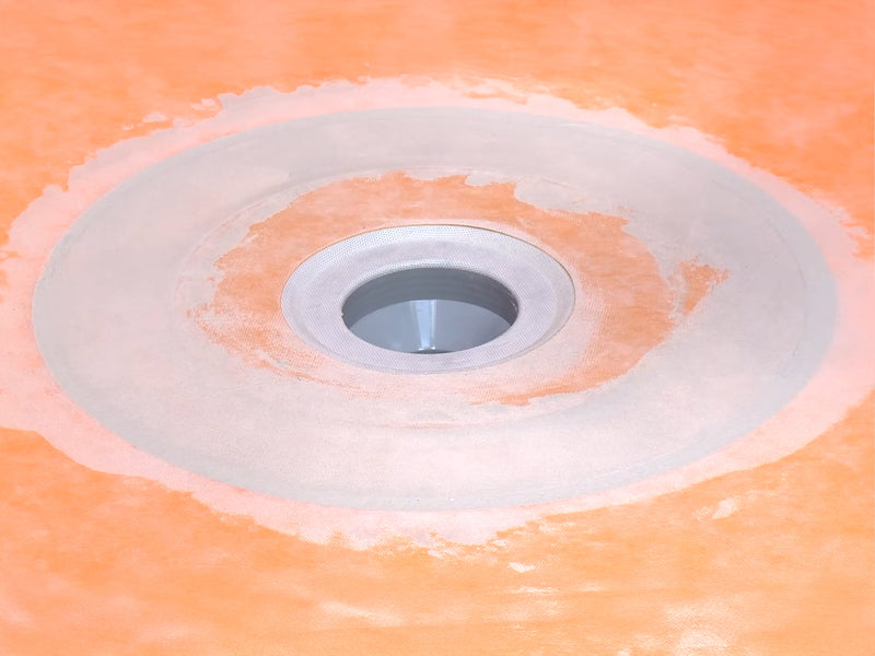 Schluter Systems Kerdi Drain Kit with Horizontal PVC Flange 2" + Corners (KDH2 FLK PVC)