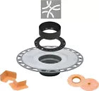 All-in-one Shower Drain Kit with 2" ABS or PVC Bonding Flange, 4" Grate Assembly