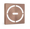 Schluter Systems KERDI 4 Inch Square Grate Assembly – Stainless Steel Shower Drain Cover, Ideal for Bathroom or Wet Rooms