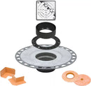 All-in-one Shower Drain Kit with 2" ABS or PVC Bonding Flange, 4" Grate Assembly