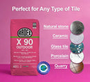 Ardex X 90 Outdoor MicroteC3, Rapid-Set, Cement-Based Flexible Thinset Mortar, 40 Lb (18 Kg) Bag, Freeze Thaw Resistant Flooring Underlayment for Stone, Ceramic Tile, for Exterior Applications, White