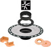 All-in-one Shower Drain Kit with 2" ABS or PVC Bonding Flange, 4" Grate Assembly