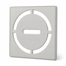 Schluter Systems Kerdi 4 Inch Square Grate Assembly – Stainless Steel Shower Drain Cover, Ideal for Bathroom or Wet Rooms