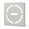 Schluter Systems KERDI 4 Inch Square Grate Assembly – Stainless Steel Shower Drain Cover, Ideal for Bathroom or Wet Rooms