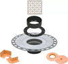 All-in-one Shower Drain Kit with 2" ABS or PVC Bonding Flange, 4" Grate Assembly