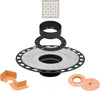 All-in-one Shower Drain Kit with 2" ABS or PVC Bonding Flange, 4" Grate Assembly