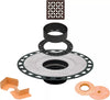 All-in-one Shower Drain Kit with 2" ABS or PVC Bonding Flange, 4" Grate Assembly