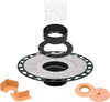 All-in-one Shower Drain Kit with 2" ABS or PVC Bonding Flange, 4" Grate Assembly