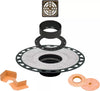 All-in-one Shower Drain Kit with 2" ABS or PVC Bonding Flange, 4" Grate Assembly