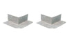 ARDEX SK-175 Polyethylene Preformed Waterproof Membrane Seamless Outside Corners, 2 Pcs Pack, with a Non-Woven Polypropylene for Ceramic Tile Flooring Underlayment