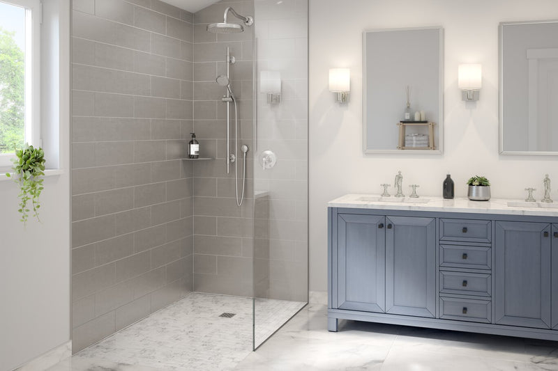 Schluter Systems Kerdi Flange with 2-Inch PVC Horizontal Drain Outlet - Durable Waterproofing Solution for Shower Installations - KDH2/PVC/FL