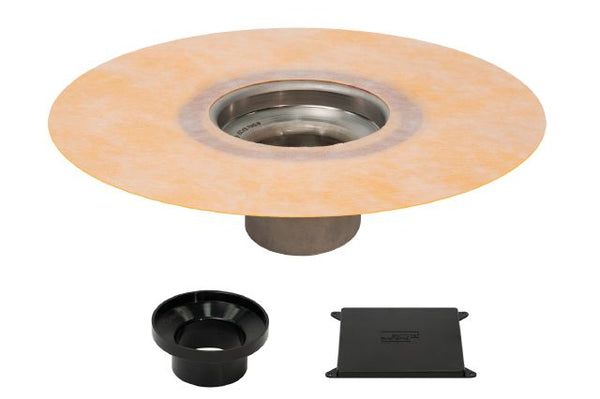 Schluter KERDI-DRAIN-F Flange Kit Stainless Steel (V2) with No-Hub Outlet of 2" KDF2EFL