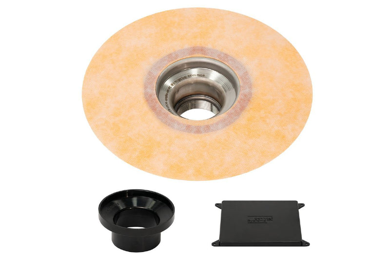 Schluter KERDI-DRAIN-F Flange Kit Stainless Steel (V2) with Threaded Outlet of 2" KDF2ETHFL