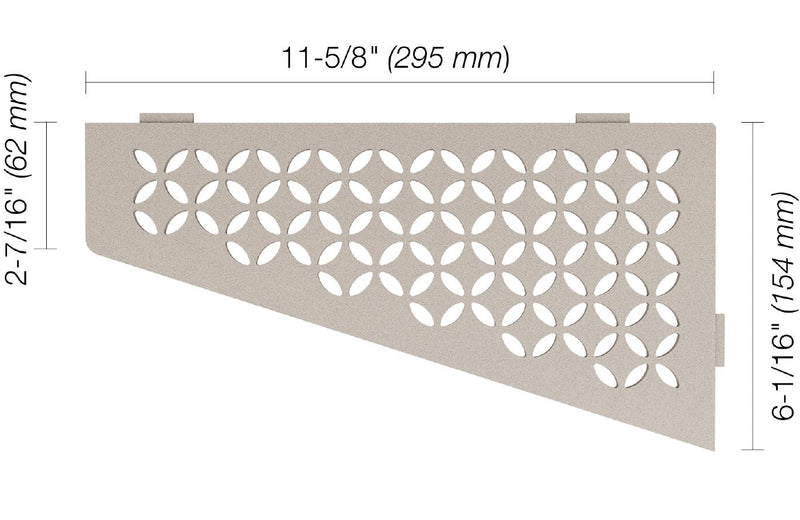 Schluter Systems Kerdi Quadrilateral Corner Shelf-E Design All Styles, Colours