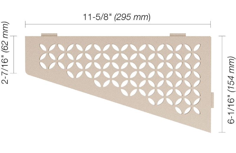 Schluter Systems Kerdi Quadrilateral Corner Shelf-E Design All Styles, Colours