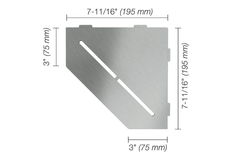 Schluter Systems Kerdi Pentagonal Corner Shelf-E Design All Styles, Colours