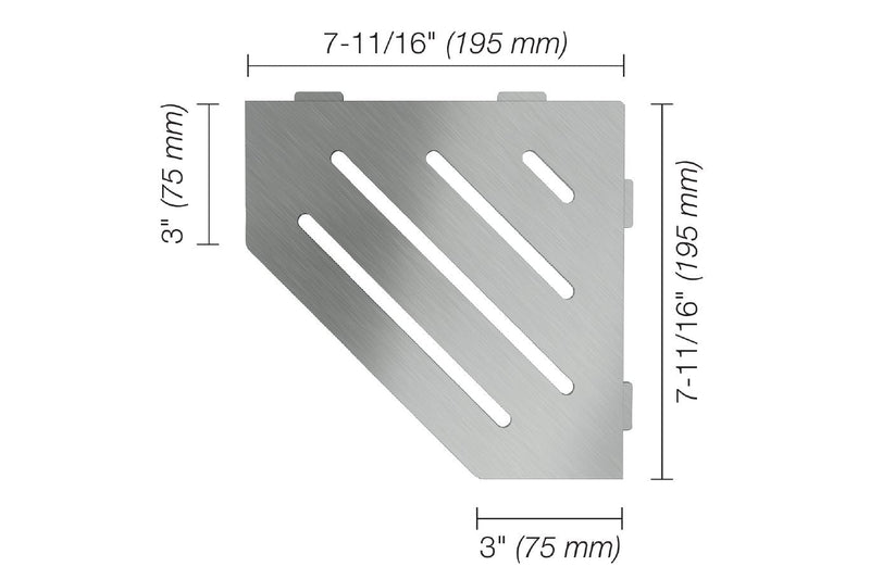 Schluter Systems Kerdi Pentagonal Corner Shelf-E Design All Styles, Colours