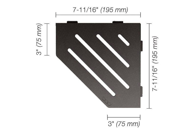 Schluter Systems Kerdi Pentagonal Corner Shelf-E Design All Styles, Colours