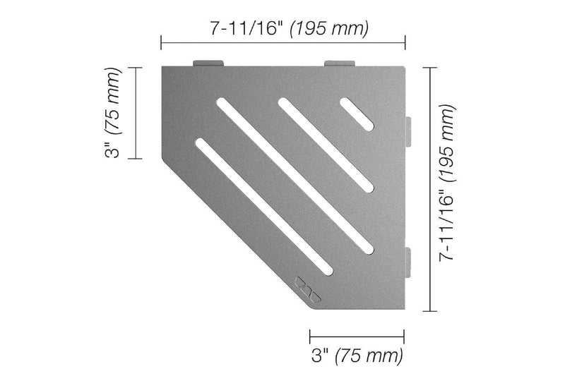 Schluter Systems Kerdi Pentagonal Corner Shelf-E Design All Styles, Colours