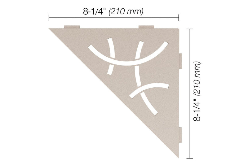 Schluter Systems Kerdi Triangular Corner Shelf-E Design All Styles, Colours