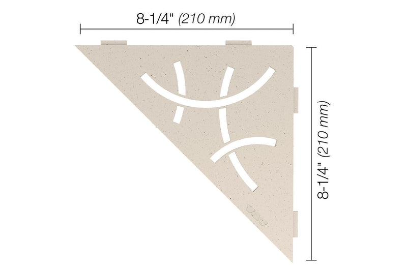 Schluter Systems Kerdi Triangular Corner Shelf-E Design All Styles, Colours