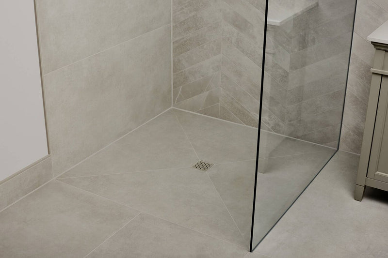 Schluter Systems Kerdi 4 Inch Square Grate Assembly – Tileable Shower Drain Cover, Ideal for Bathroom or Wet Rooms - KD4GRKECS