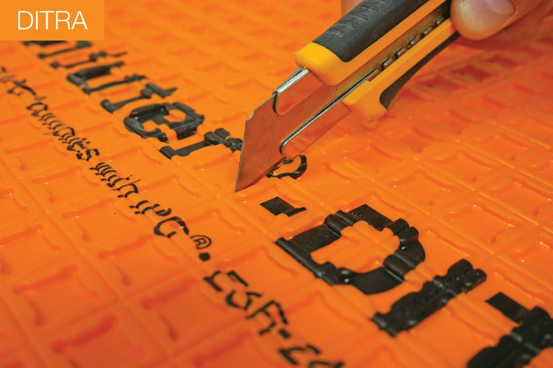Schluter Systems Ditra 30M Uncoupling and Waterproofing Polyethylene Membrane 1/8" Underlayment 323 Sq Ft Roll - 9 Rolls Bundle