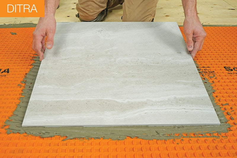 Schluter Ditra XL Uncoupling and Waterproofing Membrane Underlayment 5/16" Thick 175 Sq Ft Roll - 9 Rolls Bundle