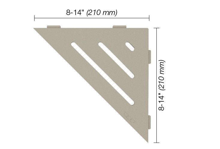 Schluter Systems Kerdi Triangular Corner Shelf-E Design All Styles, Colours