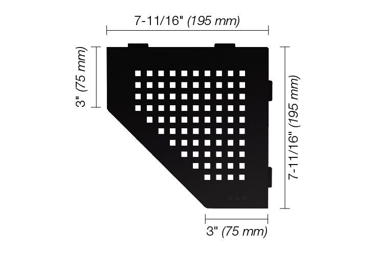 Schluter Systems Kerdi Pentagonal Corner Shelf-E Design All Styles, Colours