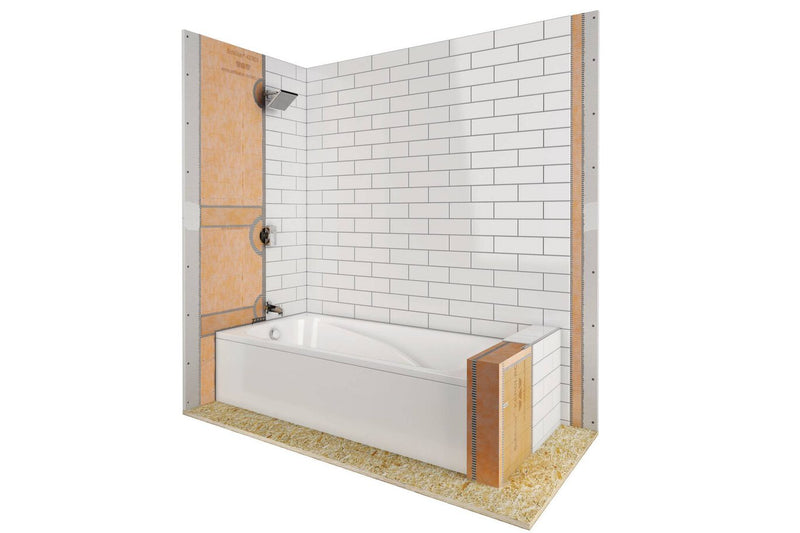 Schluter Systems Kerdi-Tubkit Bathtub Waterproofing Kit - Complete Set with Membrane and Seals for Vapor-Tight Protection, Ideal for Tiled Surrounds - 75 Square Feet - KKB7
