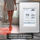 ARDEX FLEXBONE Programmable Floor Heating Thermostat UH931 for Radiant Heated Floors, for 120V/240V Heating Cables (Wires) with Built-in GFCI