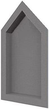 Wedi Preformed Waterproof Cathedral Shower Niche (16 in by 30 in) with Adjustable Shelf