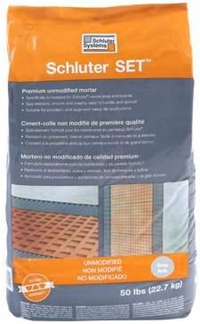 Schluter Set SET50W Unmodified Thin-SET Mortar White 50 lbs Bag