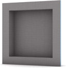 Wedi Prefabricated Durable Polystyrene Building Panel Waterproof Shower Niche, 16 Inch x 16 Inch, for Tiled Shower Surrounds, US3000005