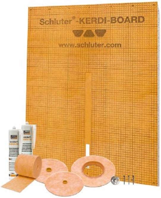 Schluter Systems Kit de douche étanche Kerdi Board, modèle KBKIT 