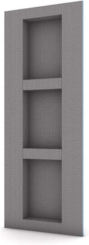 Wedi "Lean" Prefabricated Durable Polystyrene Building Panel Waterproof Shower Niche, 16 Inch x 42 Inch, with Adjustable Removable Shower Shelf, for Tiled Shower Surrounds, US3000024