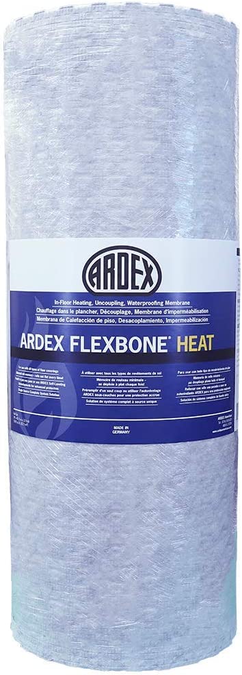 ARDEX FLEXBONE UH 900 Membrane de découplage d'étanchéité pour chauffage au sol, rouleau de 134,5 pieds carrés
