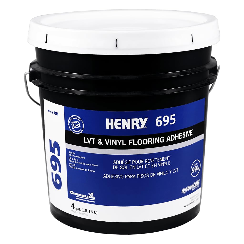 Ardex Henry 695 SolventFree Acrylic Universal Adhesive, 4 Gal (15 L