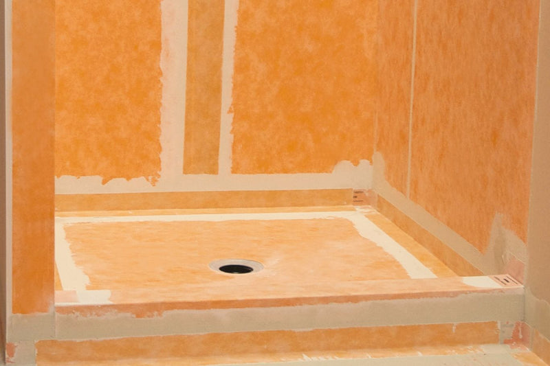 Schluter Kerdi DS shower waterproofing